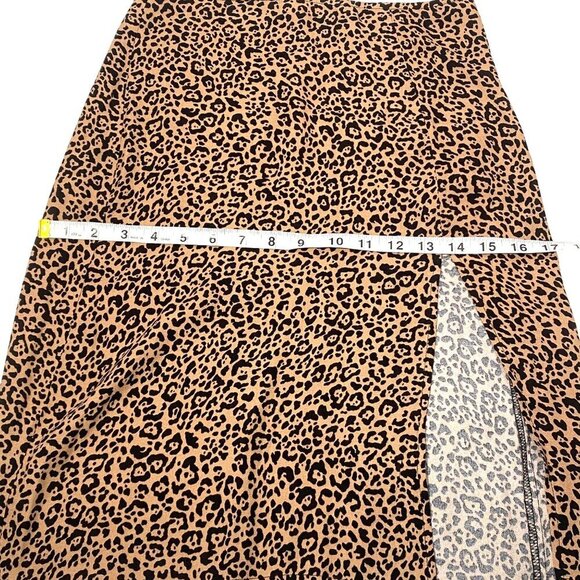 Reformation Leopard Print Mini Skirt With Side Slit Womens Size 0 sexy party - Picture 8 of 9